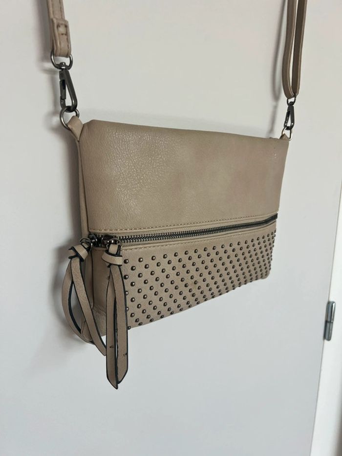 Sac bandoulière beige clair - photo numéro 2