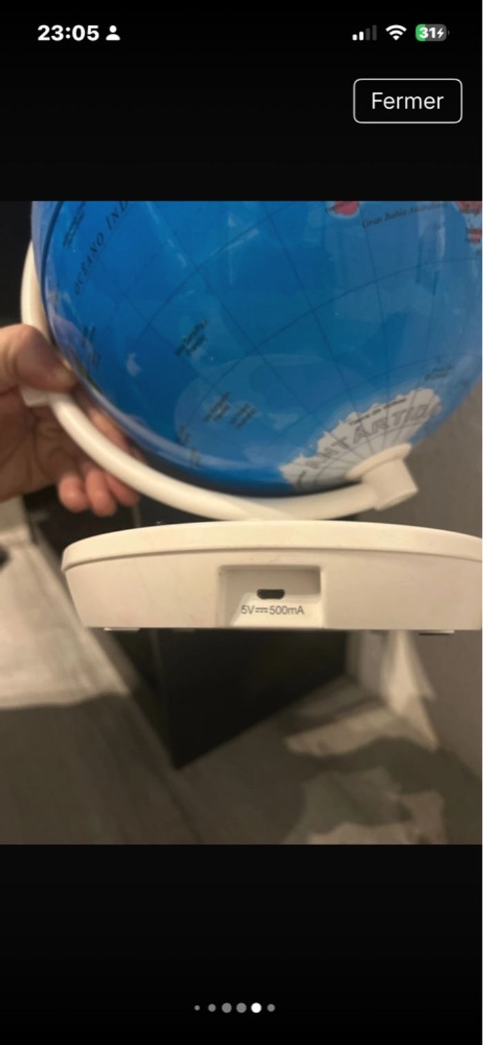 Globe lumineux enfant