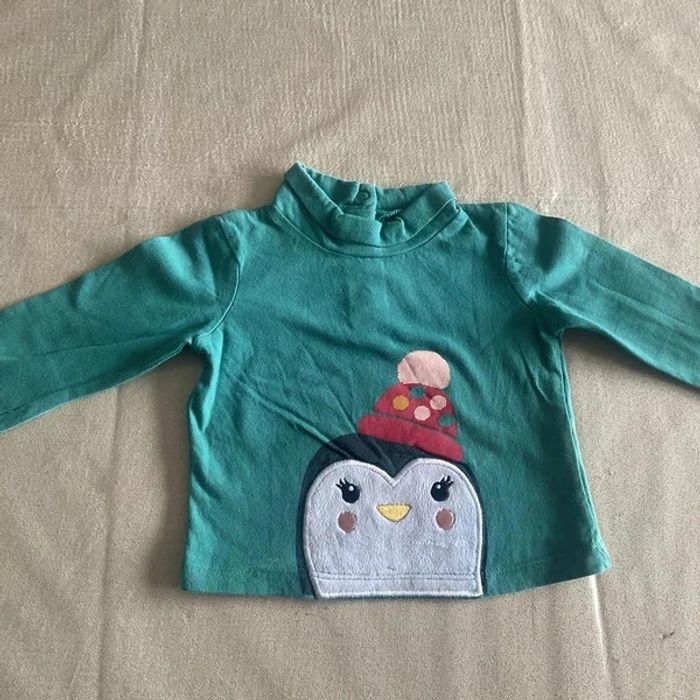 🎉 T-shirt Manches Longues Pingouin In Extenso 🎉