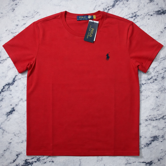 Tee Shirt Ralph Lauren pour homme - Taille L - Rouge logo brodé noir - Neuf - photo numéro 2