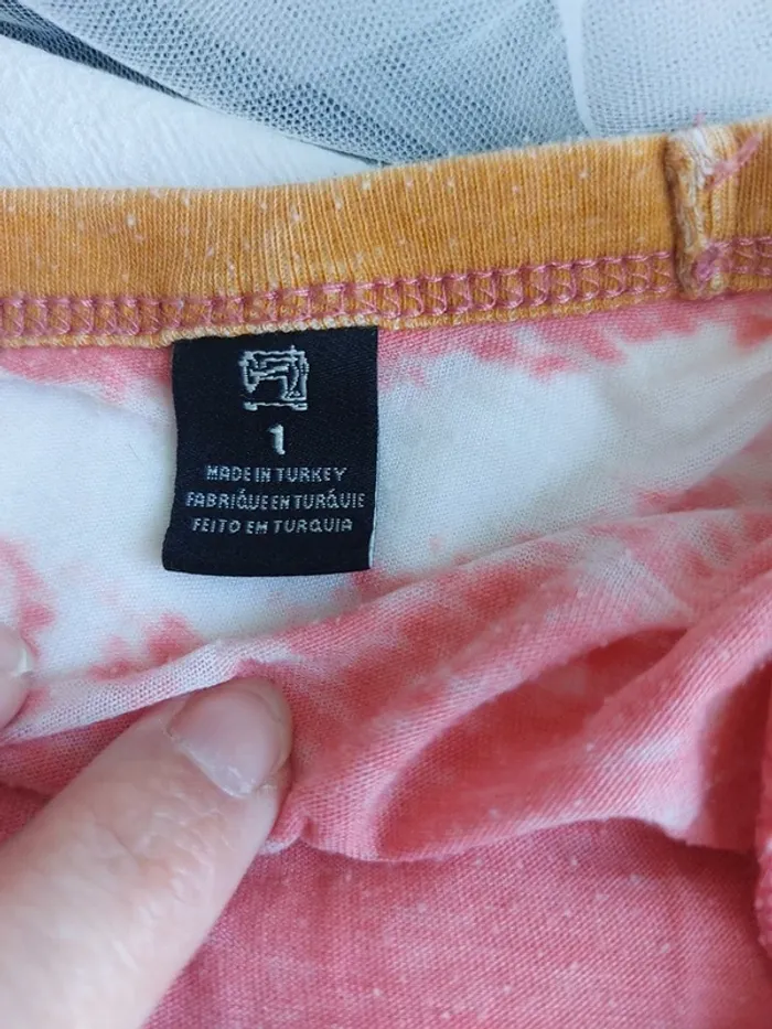 T-shirt Scotch & Soda – S – Orange/Fuchsia – État : Excellent - photo numéro 4