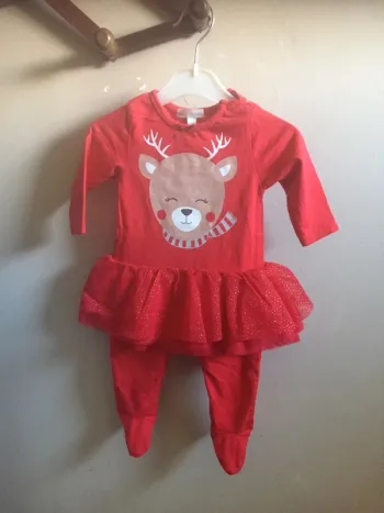 Combinaison rouge Noël Petits Cailloux 3M