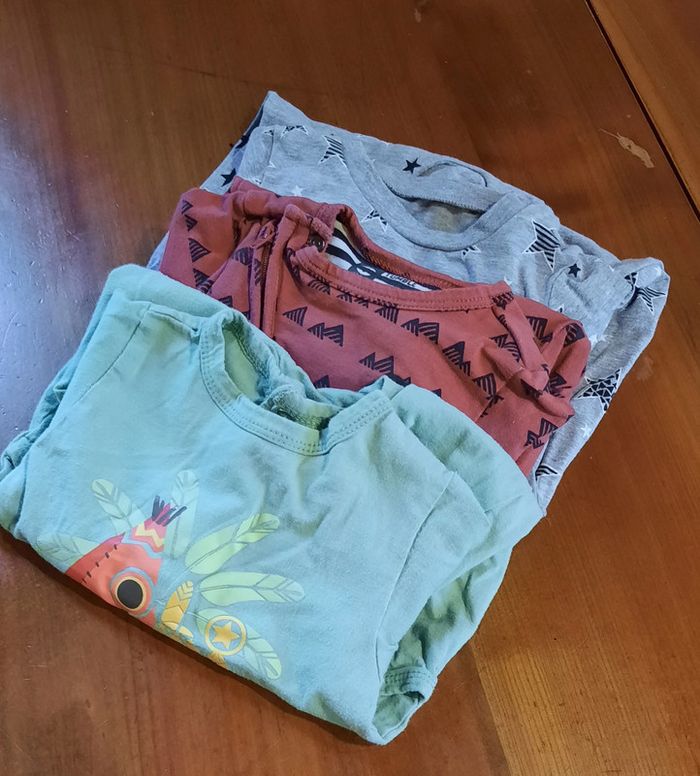 Lot de 3 pyjamas fins, été, garçon, 3 mois