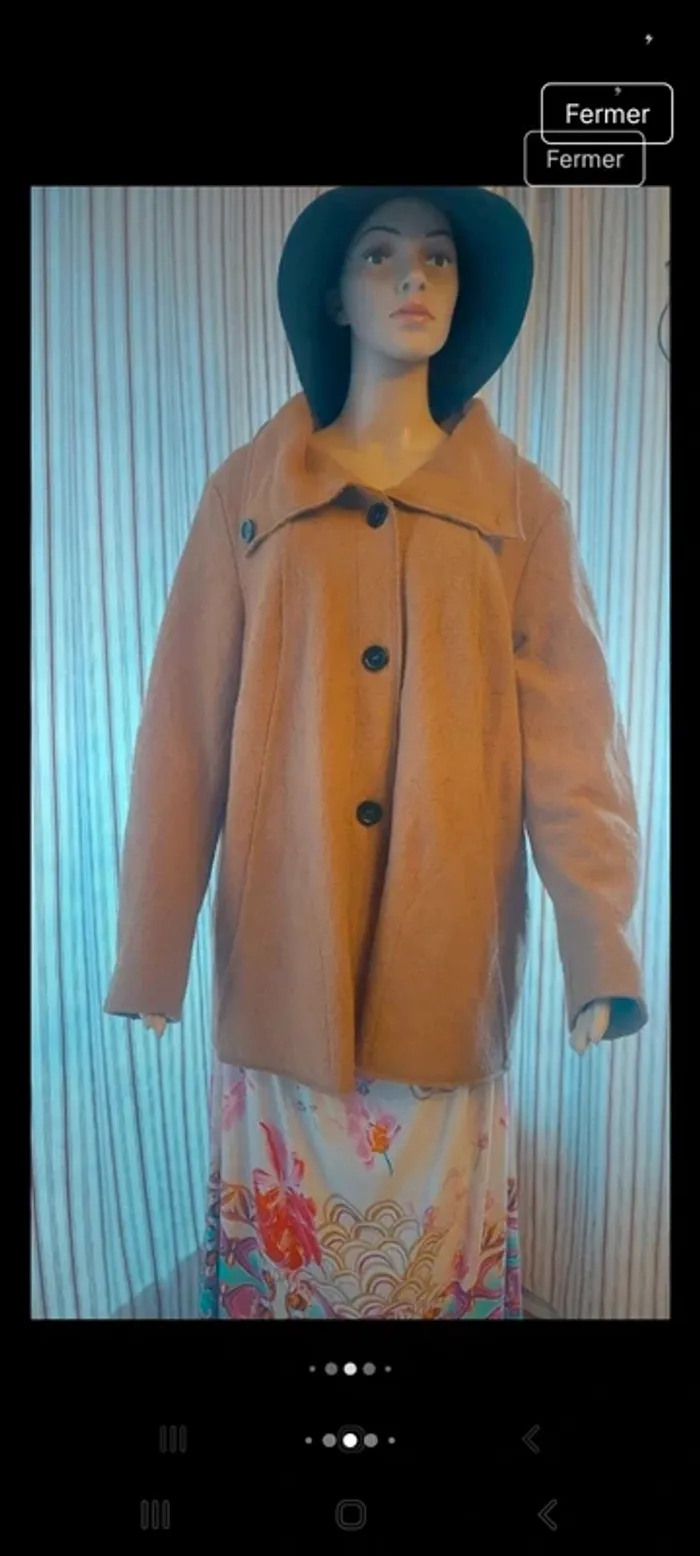 Pardessus Verpass fr/be 48  moutarde - photo numéro 7