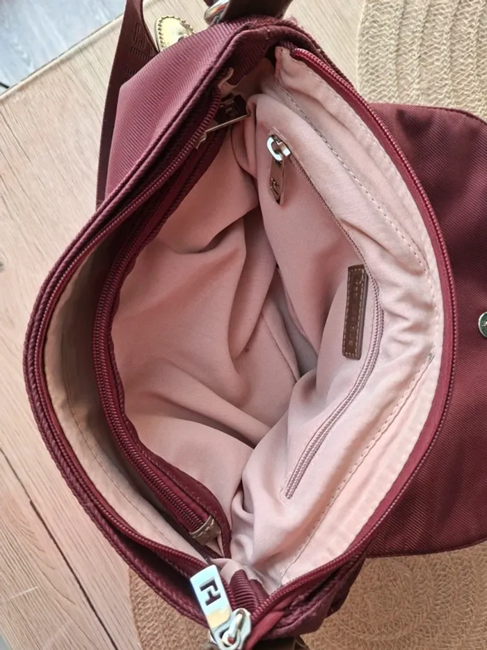 Sac bandoulière Ted Lapidus bordeaux - photo numéro 15