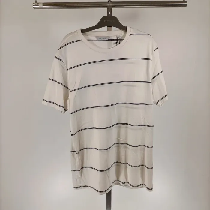 Tshirt a rayures taille L - anti blue - A084