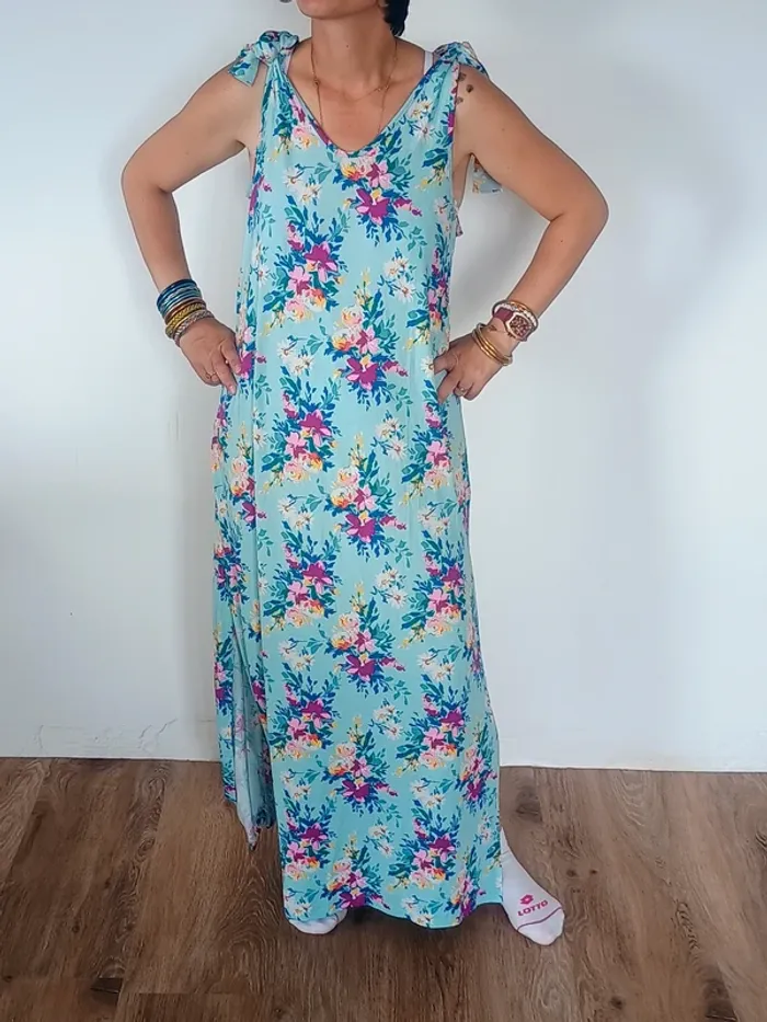 Robe longue fleurie POOF L - photo numéro 4