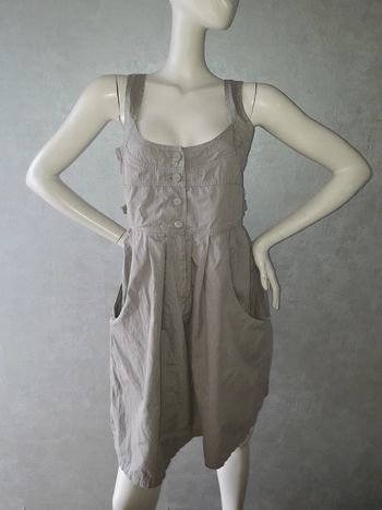 robe beige rayé taille 40