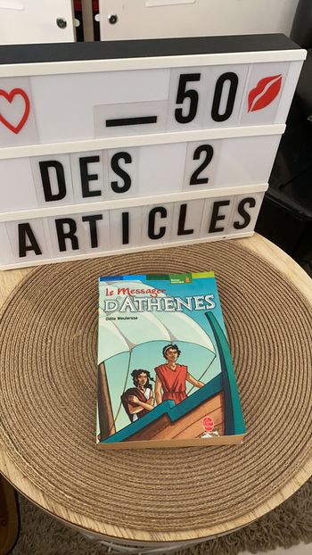 Livre « le messager d’Athenes » de Odile Weulersse