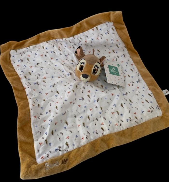 ❤️B4846 Doudou Plat Biche Faon Bambi DISNEY Simba Toys NICOTOY Blanc Marron lange