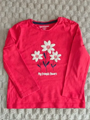 Tee shirt rouge fille