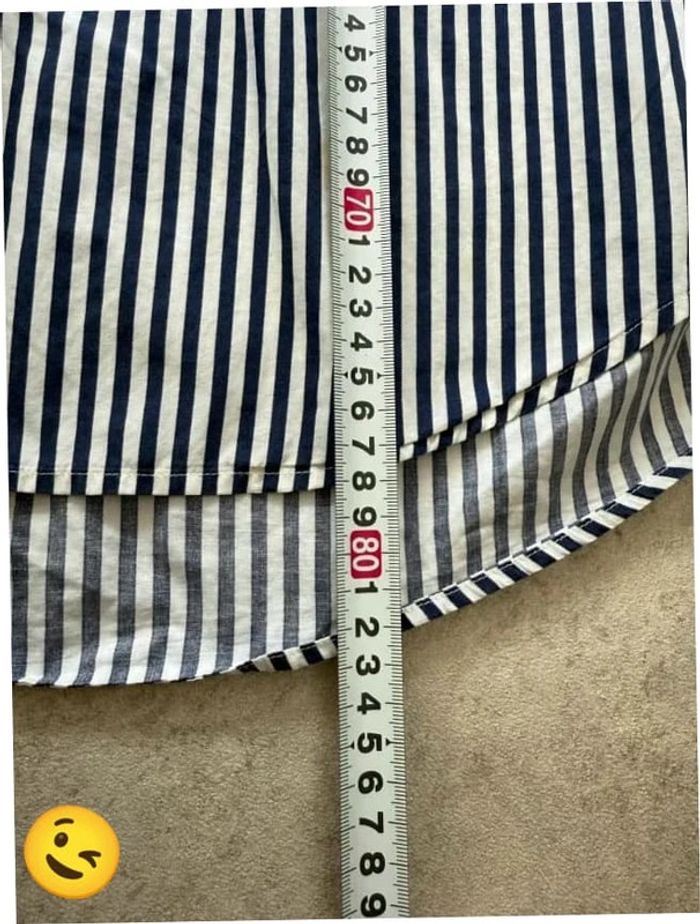 Chemise Tommy Hilfiger manche longue Taille XL bleu blanc Homme Men CHE82 - photo numéro 5