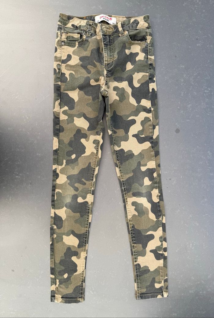 Jean slim camouflage