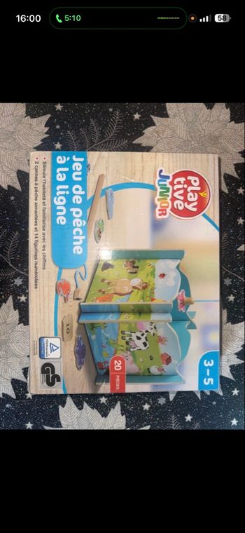 Jeu pêche à la ligne