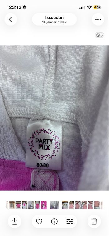 Combinaison licorne bébé – Party Mix 