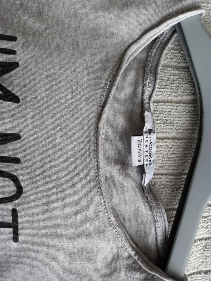 Tee shirt gris taille 12 ans - photo numéro 4