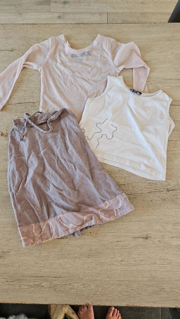 Adorable ensemble 3 pièces pour fille, Folieke, 4 ans, nickel - photo numéro 2