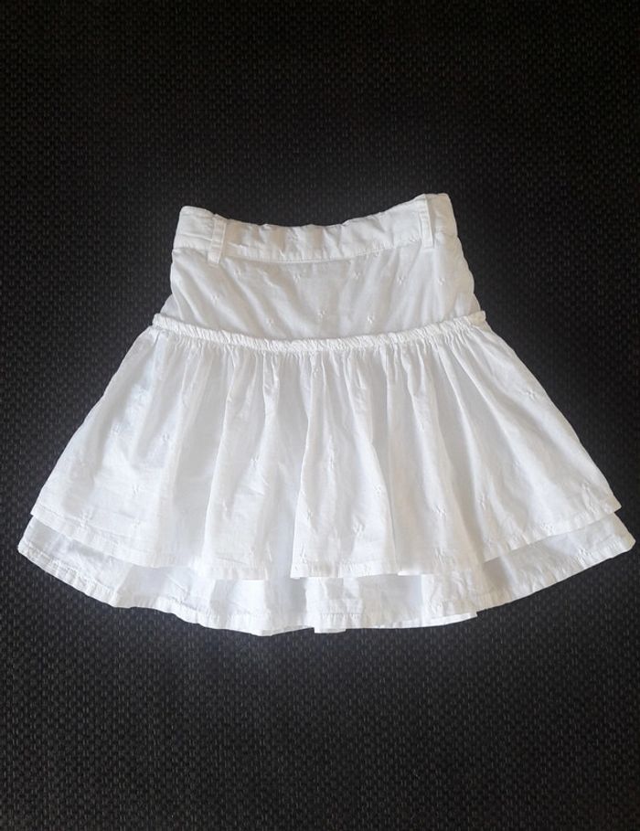 Jupe blanche Okaidi 8 ans