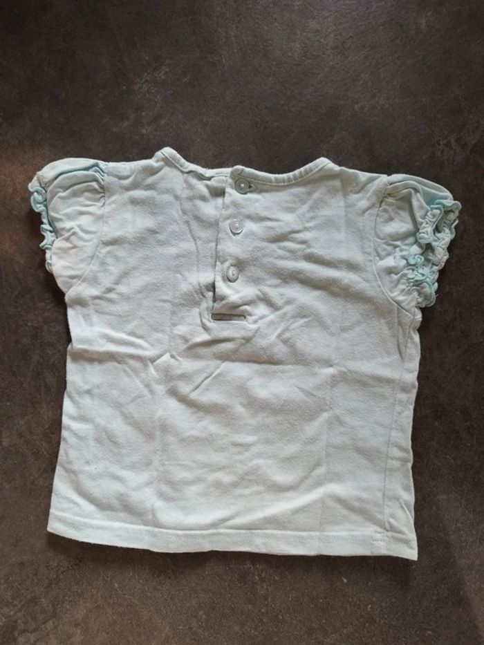 T-shirt été blau clair 18 mois - photo numéro 4