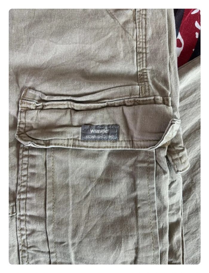 Pantalon cargo Wrangler taille 46 marron clair/ beige crème - photo numéro 4