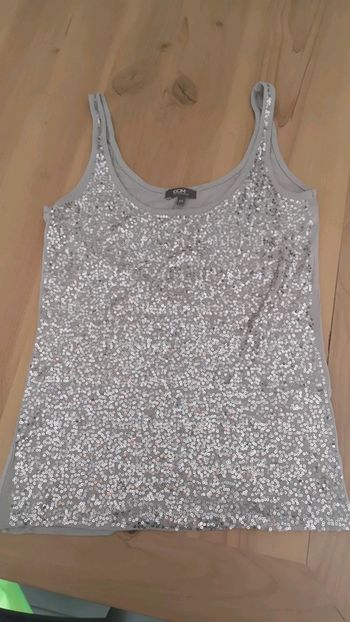 Débardeur sequins paillettes