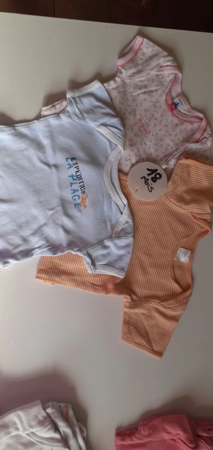 Lot de 3 bodies manches courtes 18 mois