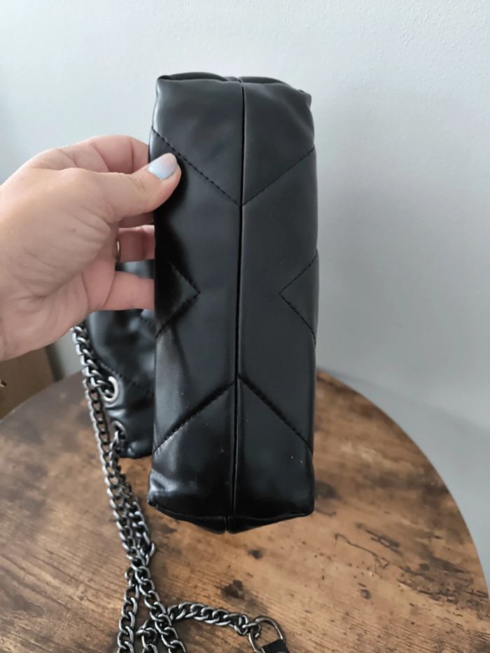 Sac à bandoulière matelassé noir - photo numéro 6