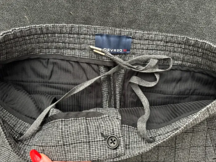 Pantalon devred homme à carreaux gris - photo numéro 3