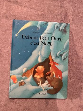 Debout petit ours de Noél