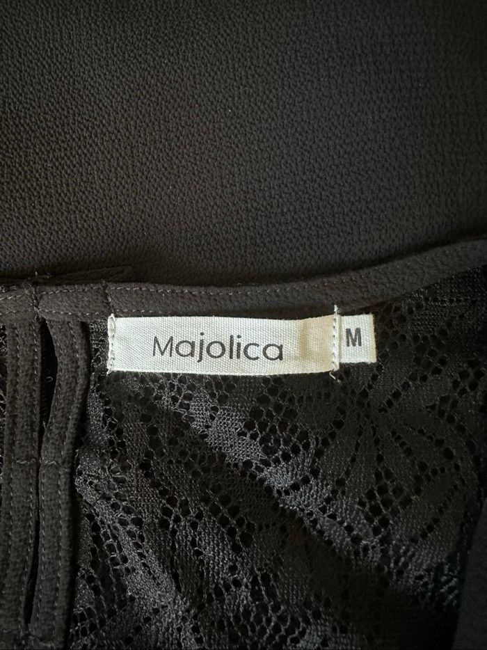 Blouse gothique noire en dentelle Majolica T38 M - photo numéro 6