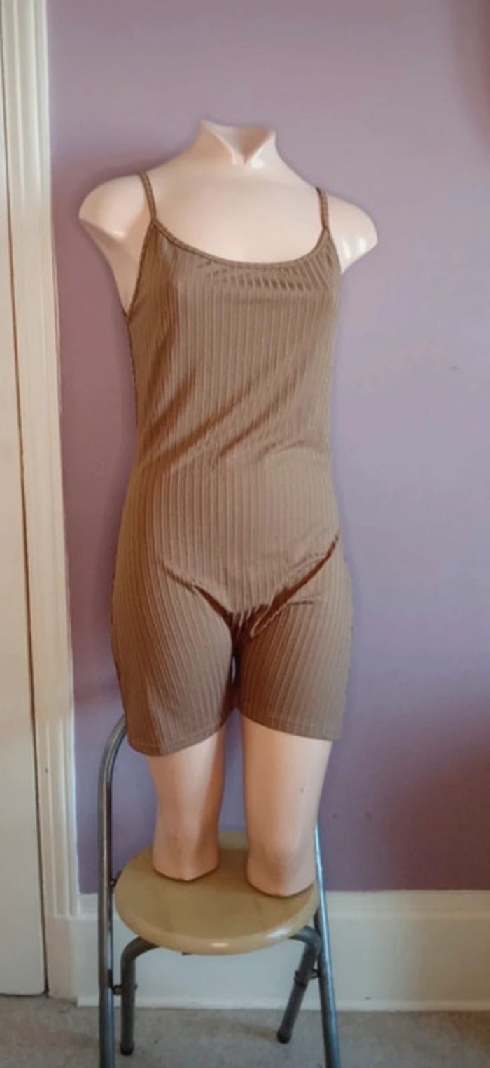 Combi short - marron - Shein - Taille L - photo numéro 3