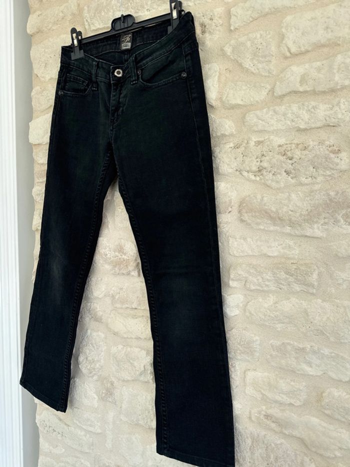 Jean droit noir Fracomina Taille 36 - 13 € - photo numéro 5