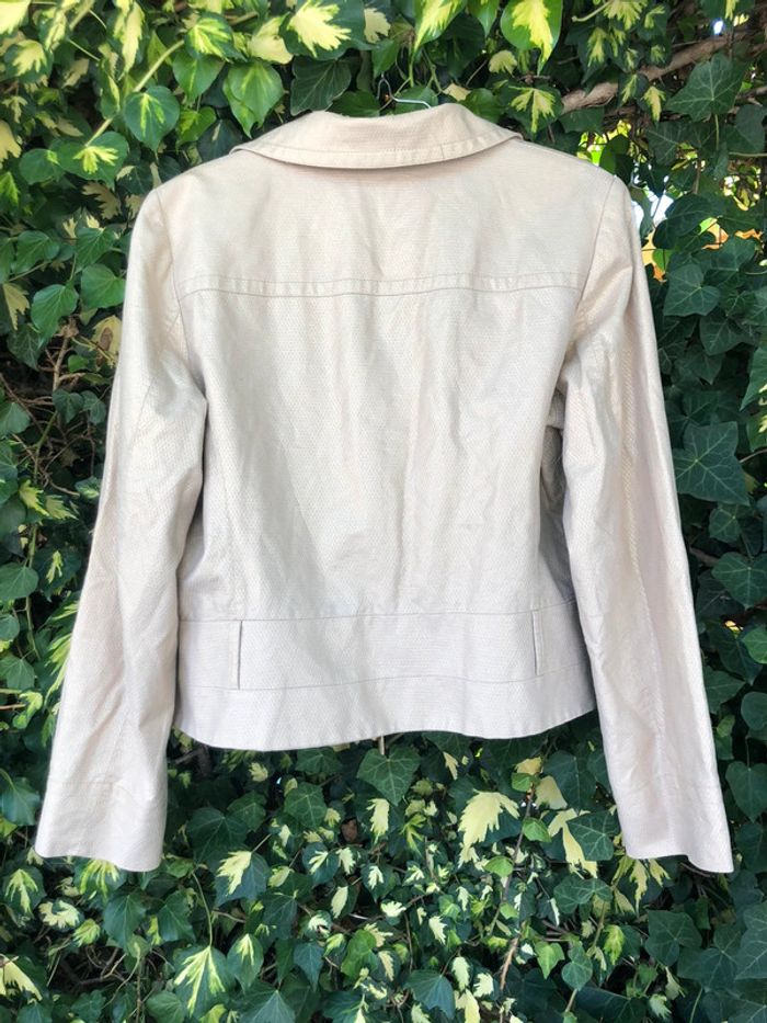 Petite veste blazer Alain manoukian beige irisé - photo numéro 13