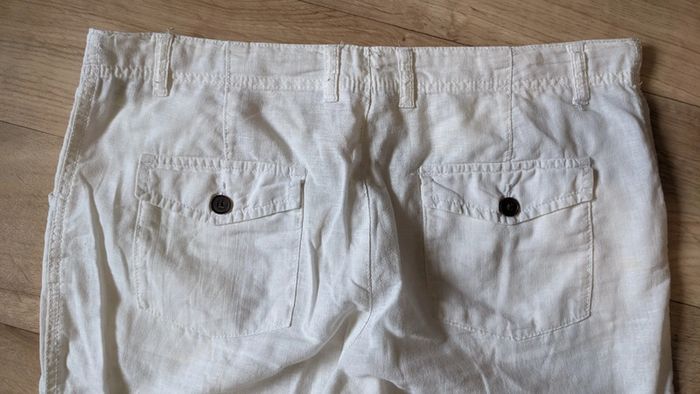 Pantalon en Toile Blanc 40 - photo numéro 7