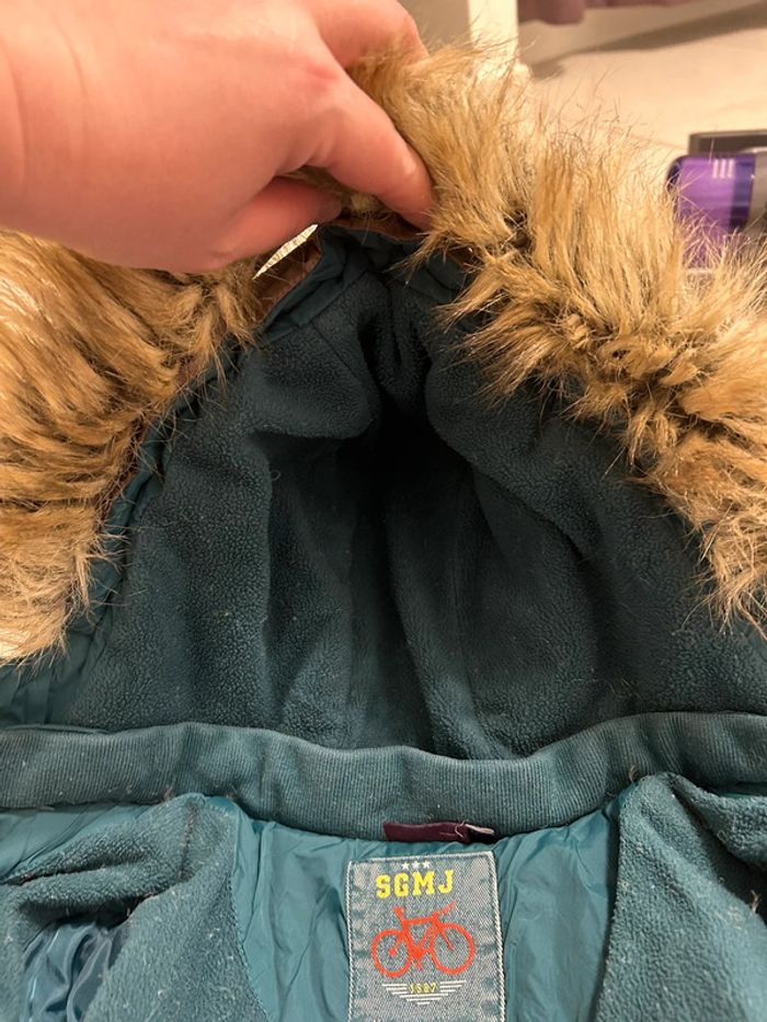 Parka à capuche Bleu canard Sergent Major 4 ans - photo numéro 17