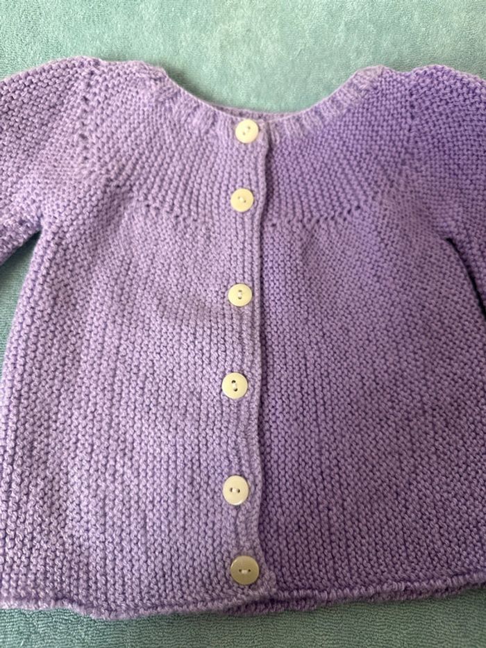Gilet tricoté main - photo numéro 3