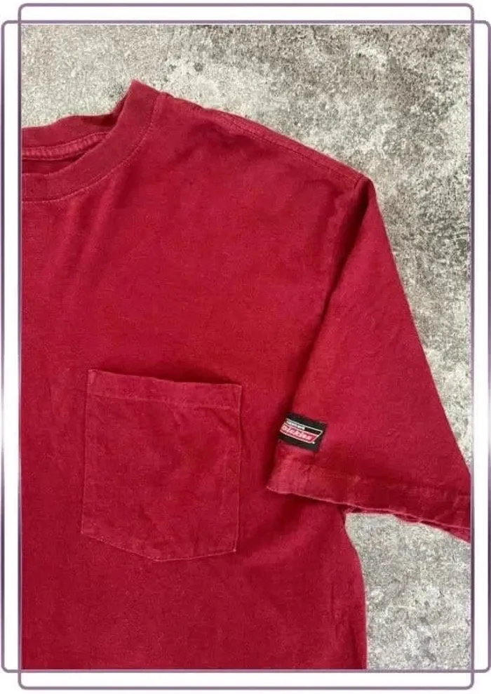 T shirt bordeaux homme Dickes taille L T-shirt Maglietta uomo Herren-T-Shirt - photo numéro 2
