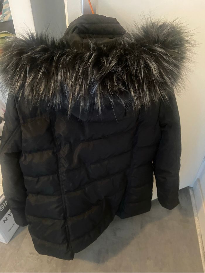 Doudoune à capuche noir - photo numéro 3