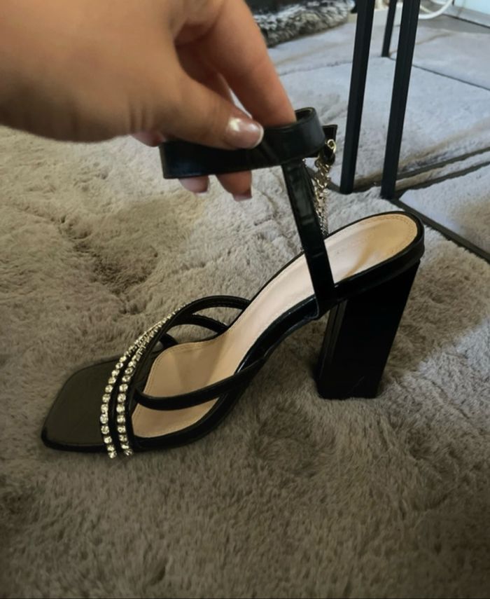 Talons noirs à strass 37 pimkie - photo numéro 6