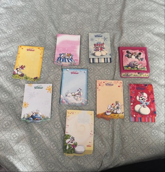 Lot de 9 blocs diddl