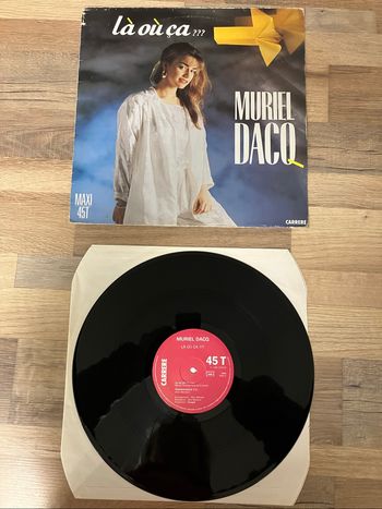 Vinyle maxi 45 tours-Muriel Dacq-Là où ça  ???