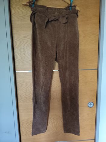 Pantalon marron velours côtelé