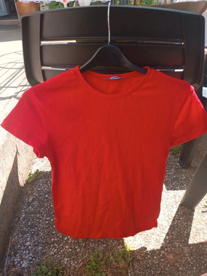 T-shirt garçon été rouge - photo numéro 8
