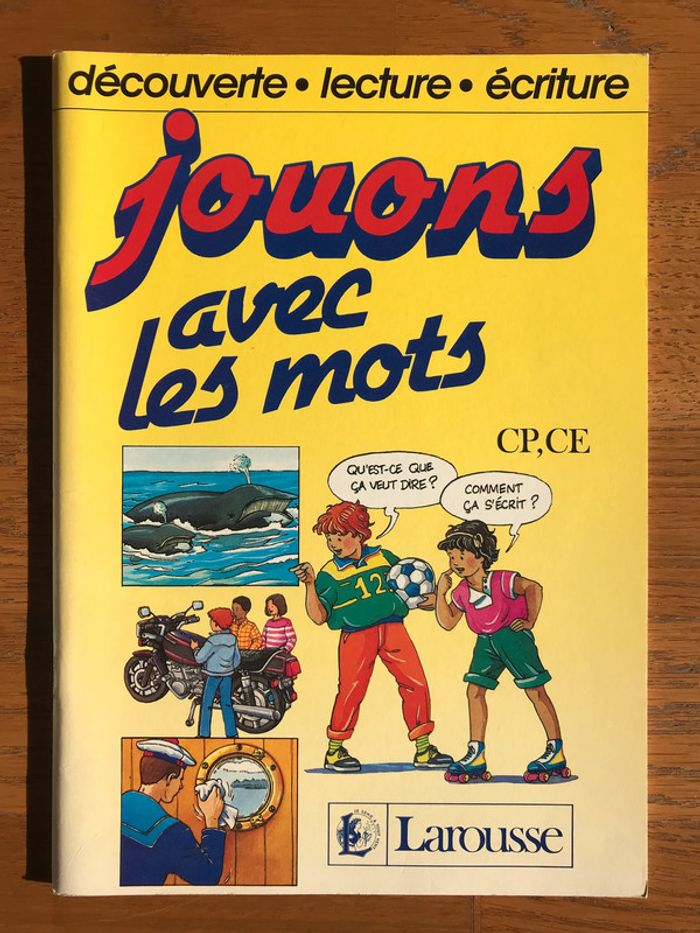 Jouons avec les mots - 110 exercices et jeux pour découvrir le mini débutant Larousse