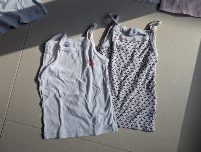 Lot de maillots de corps petit bateau 4 ans - photo numéro 2