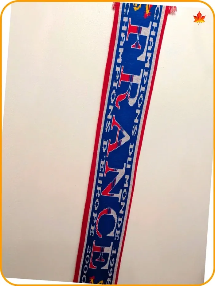 Écharpe Equipe de  France vintage - photo numéro 2