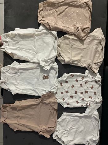Lot de 7 body manche courte bébé (fille/garçon)