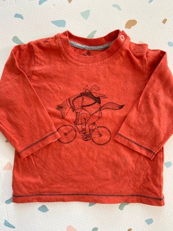 T shirt manches longues rouge Chérisson