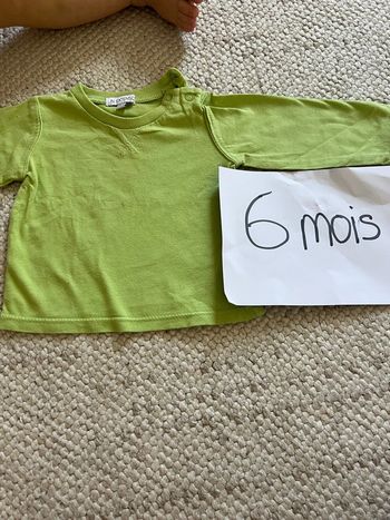 Tee shirt manche longue 6 mois