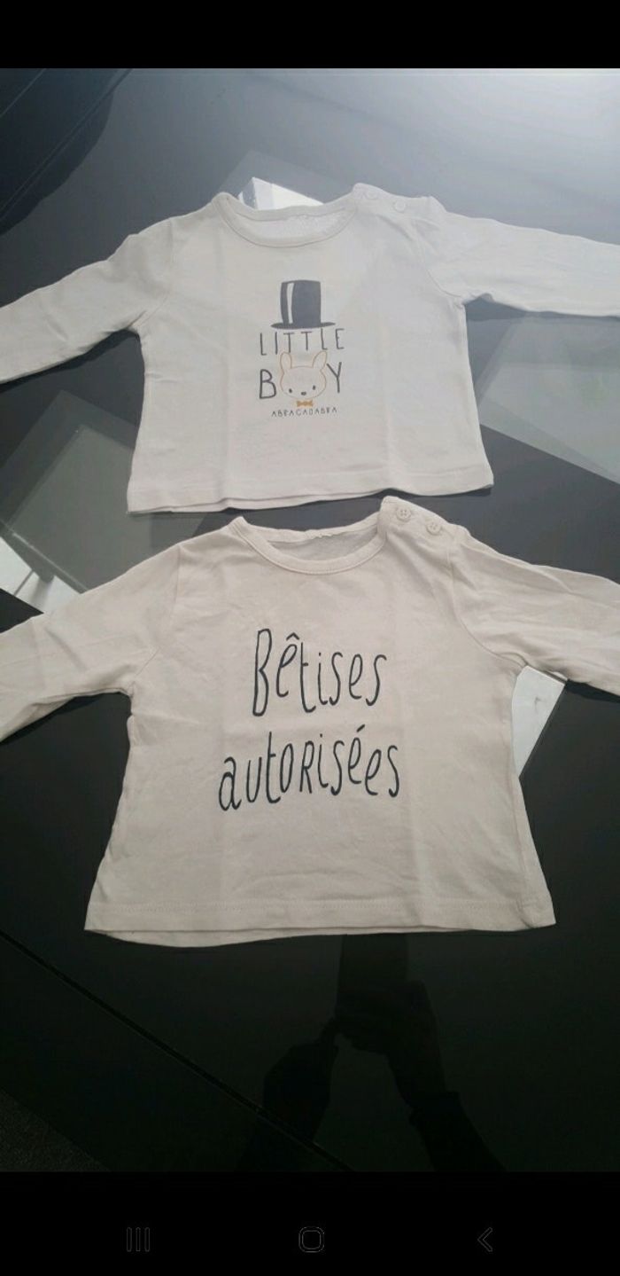 Lot de 2 t-shirts ML